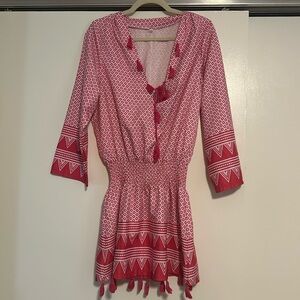 Pink pool cover up
